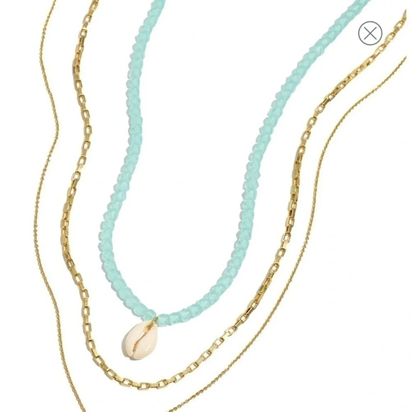 MADEWELL Matisse Layered Necklace Set NWT - Picture 3 of 3
